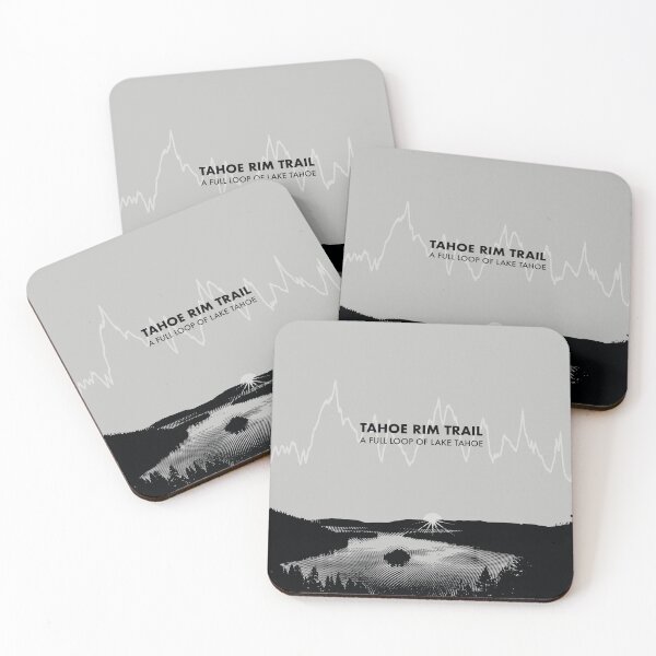 Item preview, The Tahoe Rim Trail Elevation Art - Grey designed and sold by PilgrimageShop.