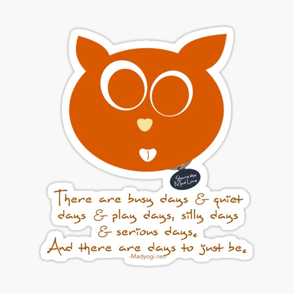 Yogi Kitty Sticker