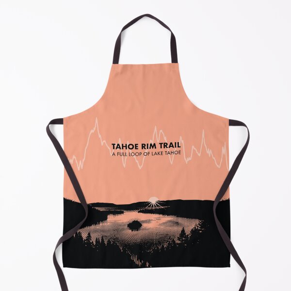 Item preview, The Tahoe Rim Trail Elevation Art - Peach designed and sold by PilgrimageShop.