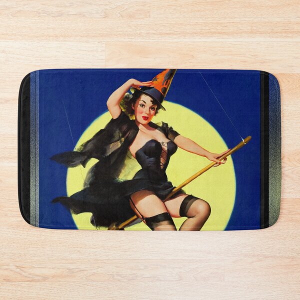 Item preview, Halloween Witch by Gil Elvgren Vintage Pin-Up Girl Art designed and sold by Xzendor7 Digital Art Creations.