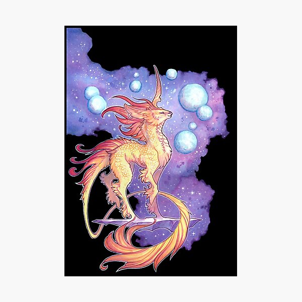 space unicorn Photographic Print