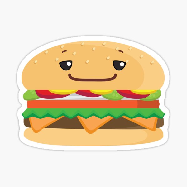 Cheese Burger Stickers for Sale