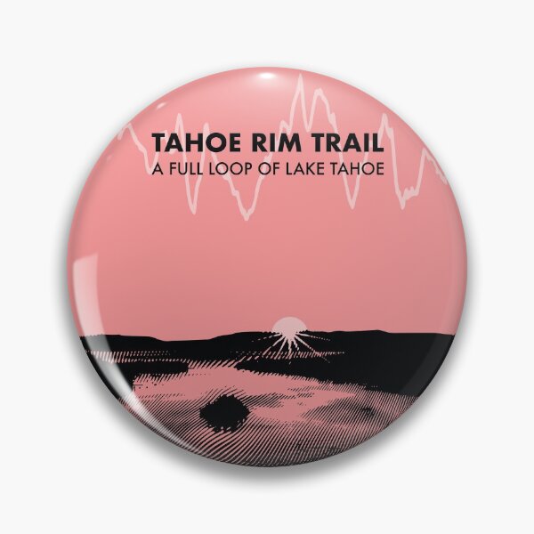 Item preview, The Tahoe Rim Trail Elevation Art - Pink designed and sold by PilgrimageShop.
