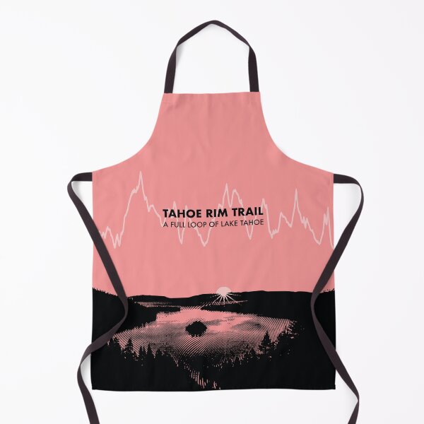 Item preview, The Tahoe Rim Trail Elevation Art - Pink designed and sold by PilgrimageShop.