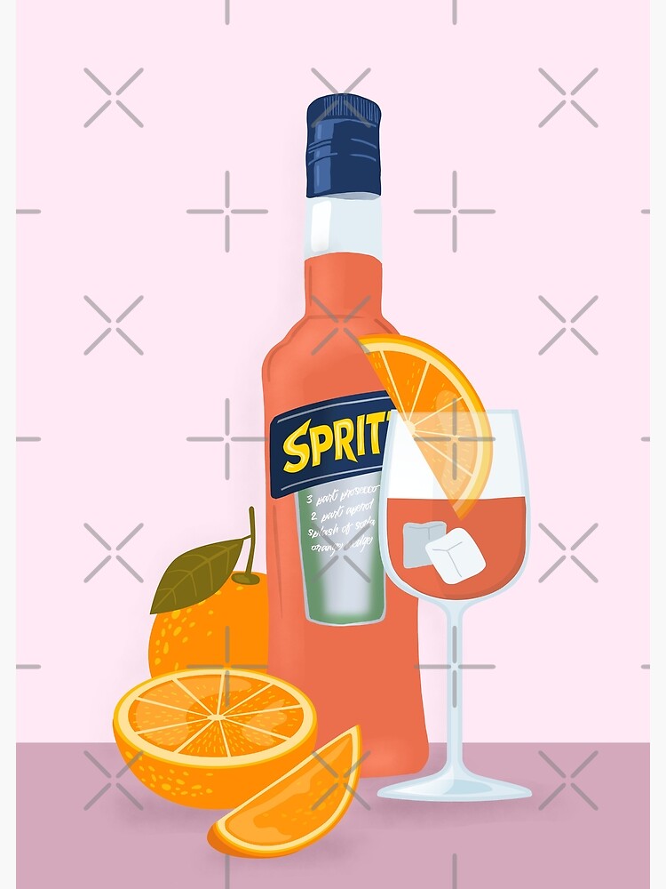 Disover Aperol Spritz Drink Orange Premium Matte Vertical Poster