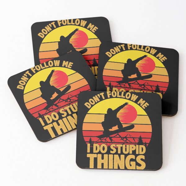 Item preview, Don't Follow Me I Do Stupid Thing Funny Skiing Shirt designed and sold by Onlyc2025.