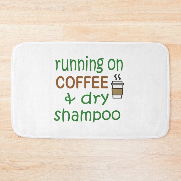 Item preview, running on coffee and dry shampoo sweatshirt designed and sold by cercleshop.