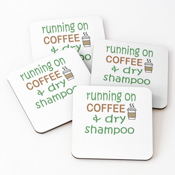 Item preview, running on coffee and dry shampoo sweatshirt designed and sold by cercleshop.