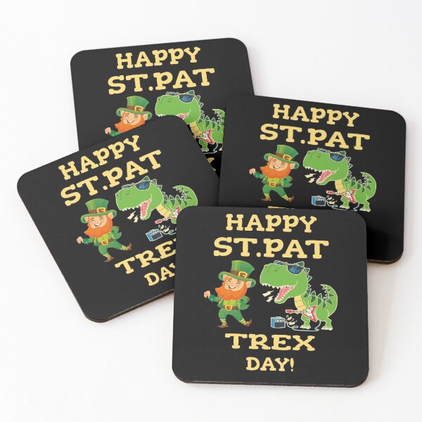 Item preview, Happy St. Pat-Rex Day Funny Irish Saint Patrick's Day Dinosaur Boys Girls Kids designed and sold by YourgiftShop.