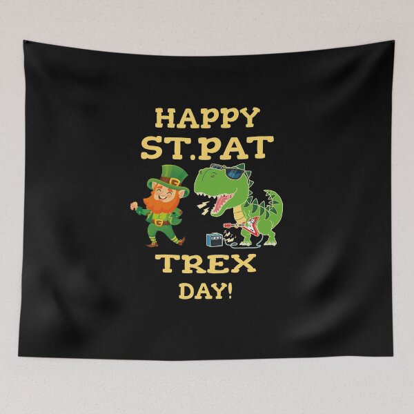 Item preview, Happy St. Pat-Rex Day Funny Irish Saint Patrick's Day Dinosaur Boys Girls Kids designed and sold by YourgiftShop.