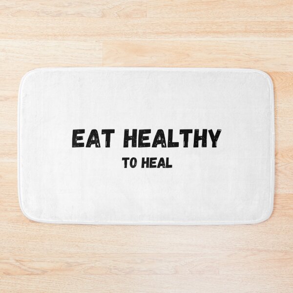 Item preview, Eat Healthy to Heal Nutritionist Typography designed and sold by IBMClothing.