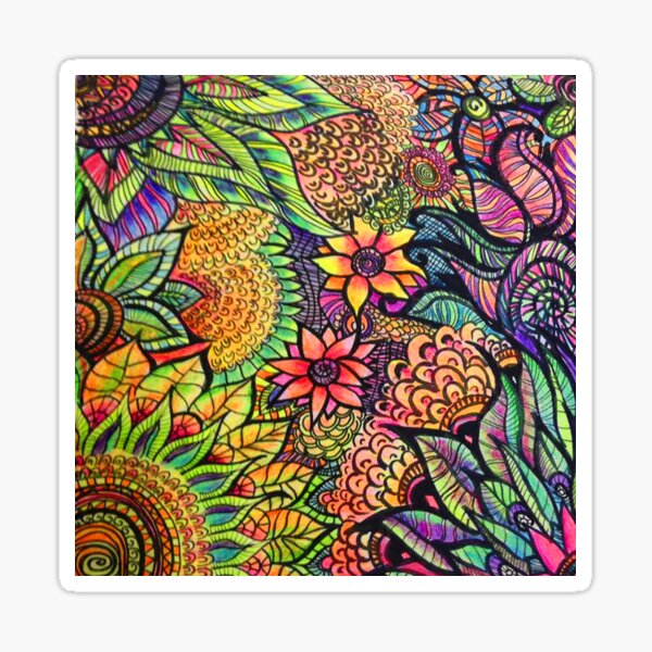 Flower Swirls & Floral Abstract Patterns Adult Coloring Book