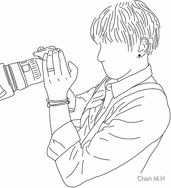 "Jungkook" by Bts-lineart | Redbubble