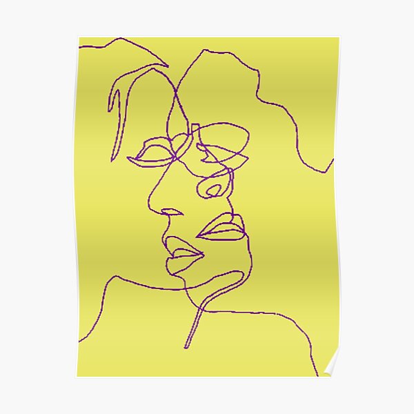 Drawing Sketches Of Female Model Face Poster For Sale By Khanchoice