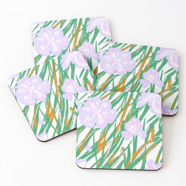 Item preview, Summer irises seamless pattern designed and sold by stavina.
