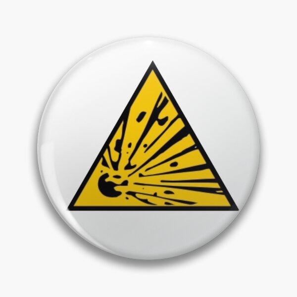 Item preview, Risk of explosion warning sign  designed and sold by Creativeart1974.