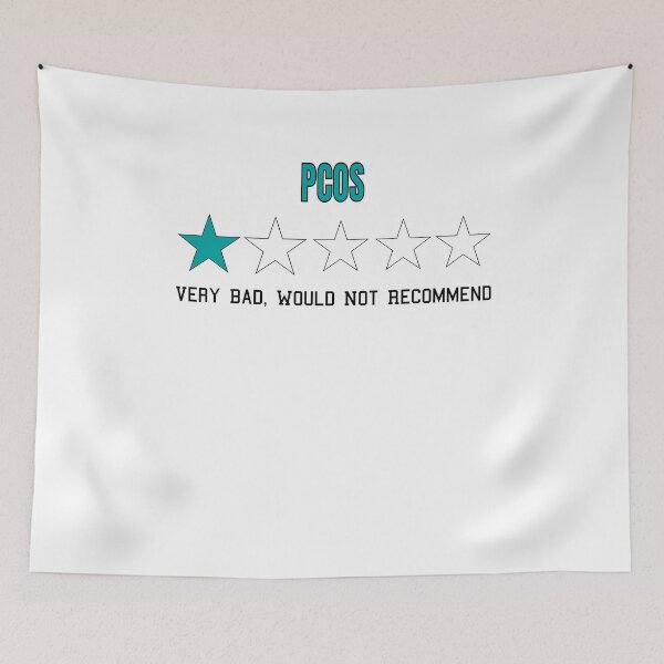 Item preview, PCOS Very Bad Would Not Recommend One Star Rating designed and sold by NadzeyaD.