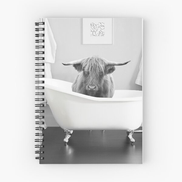 Item preview, Highland Cow in Bathtub designed and sold by RockyTopDesigns.