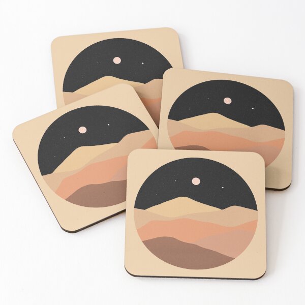 Item preview, Desert Night sky boho chic landscape designed and sold by trajeado14.