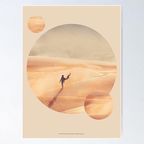 Item preview, Dune, Arrakis With Two Moons, Minimalist Movie Design designed and sold by Dream Artworks.