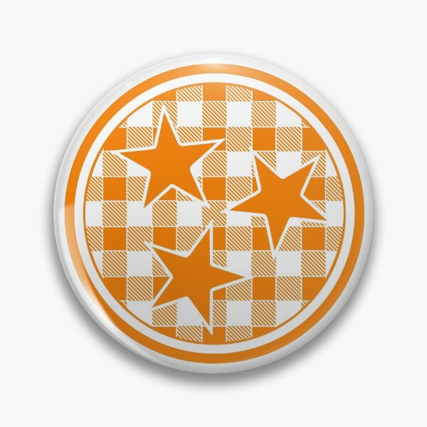 Item preview, Orange Buffalo Plaid Tennessee TriStar designed and sold by JoBella-Designs.