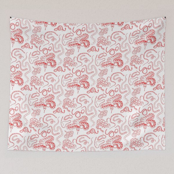 Item preview, Small Red Ink Household Snake Pattern designed and sold by wedew3.