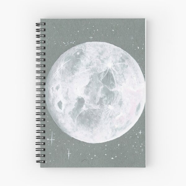 Item preview, Watercolor Moon with Starry Grey Background designed and sold by Danica Templeton.
