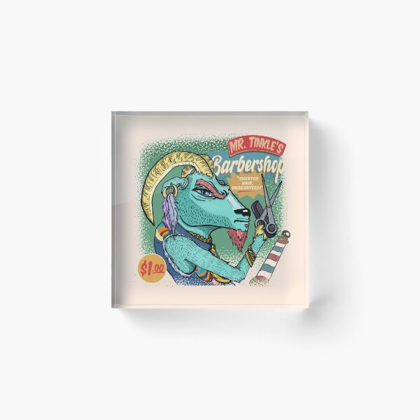 Item preview, VINTAGE POSTER FUNNY GOAT BARBERSHOP designed and sold by aydapadi.