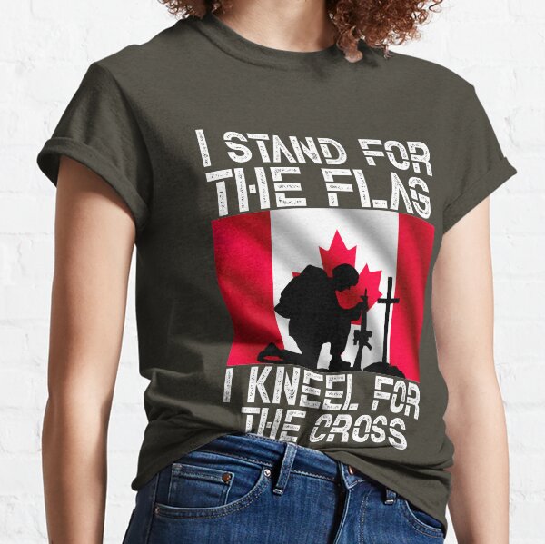 'I STAND FOR THE FLAG I KNEEL FOR THE CROSS' COLLECTION Classic T-Shirt