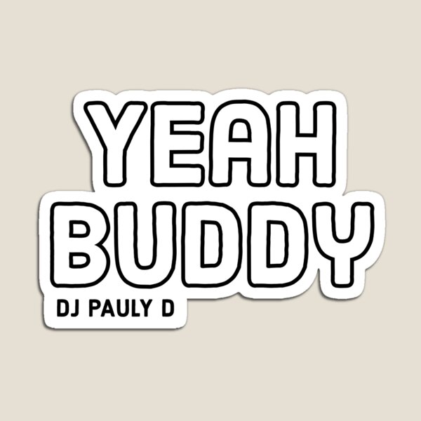 DJ PAULY D #7 JERSEY SHORE REFRIGERATOR LOCKER FLAG MAGNET YEAH BUDDY GAG GIFT