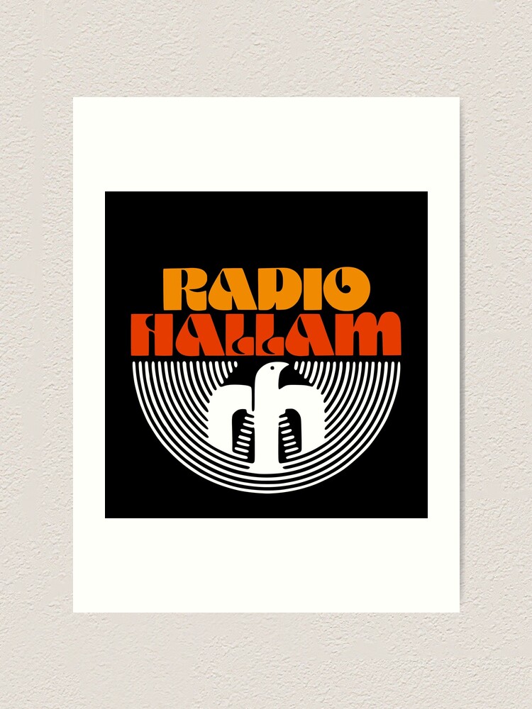Radio Hallam 1970s 1980s Art Print