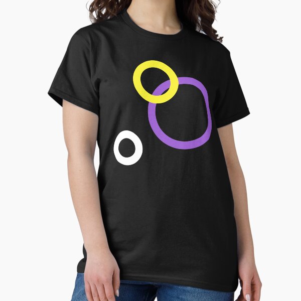 Artikel-Vorschau von Stealth Nonbinary Pride Art Circles drucken, designt und verkauft von Rain Gardens.
