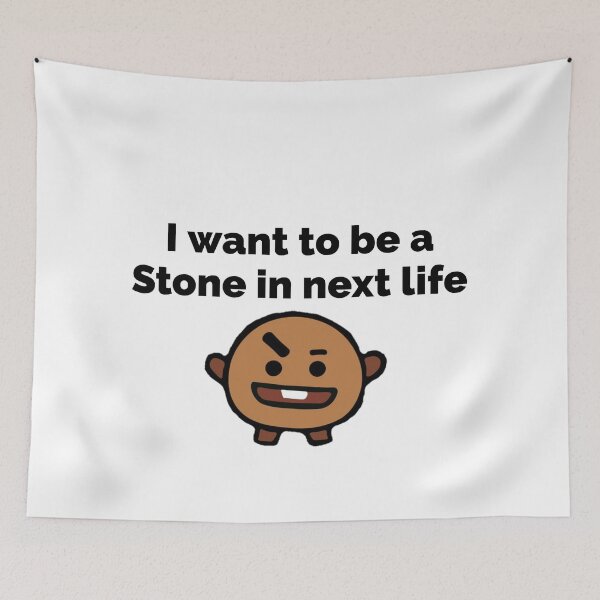 Item preview, I want to be a Stone in next life designed and sold by GipsyTipsy.