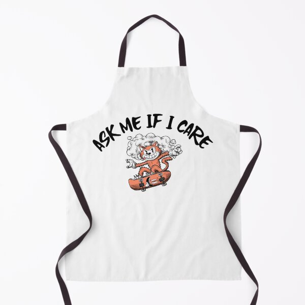 Item preview, Ask Me If I Care - Cool Skateboarding Cat designed and sold by Sansmalice.