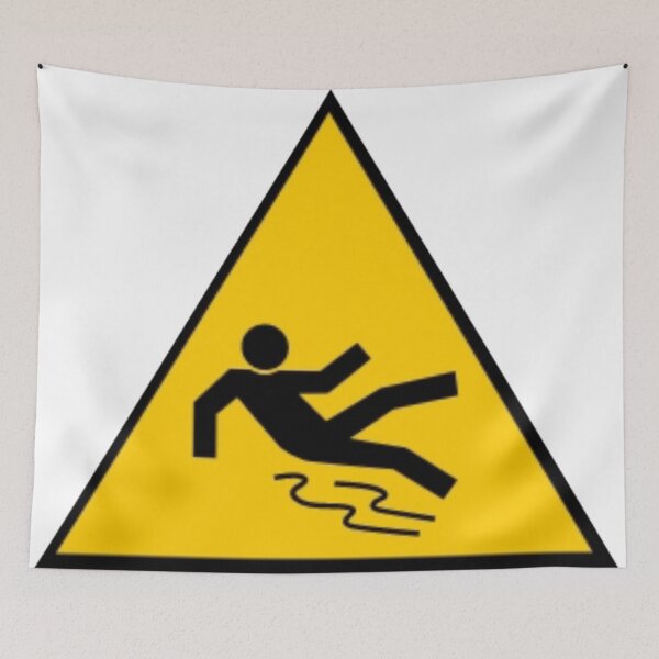 Item preview, Falling warning sign  designed and sold by Creativeart1974.