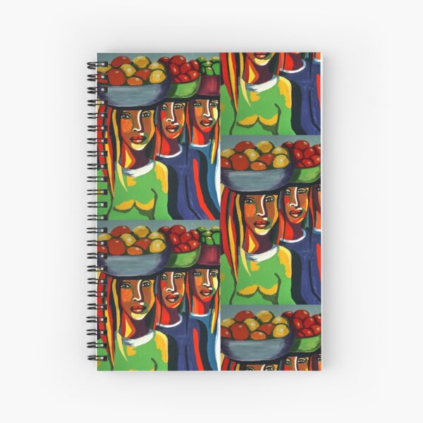 Item preview, African Art - 3 Ladies with fruit baskets designed and sold by RetroRobbo.