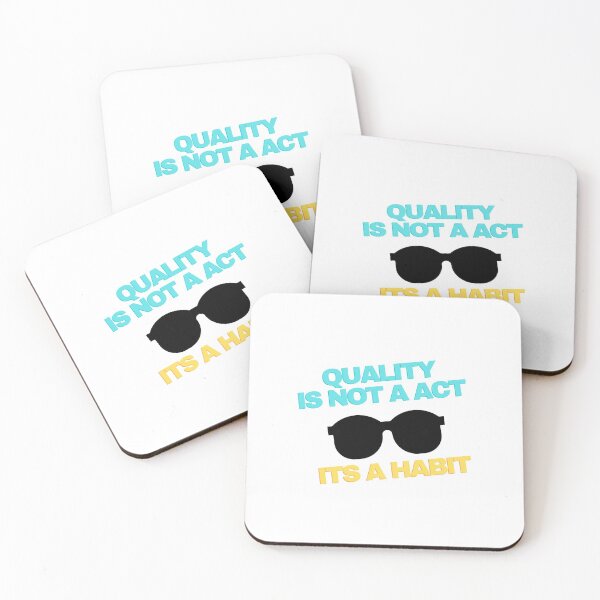 Item preview, Quality is not an act its a habit designed and sold by HasnaanMohsin.