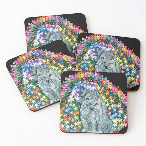 Item preview, Colorful design of my wolves designed and sold by DCSMKreativ.