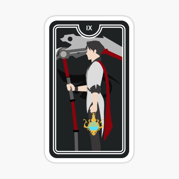 Qrow Branwen Hermit Tarot Card Sticker