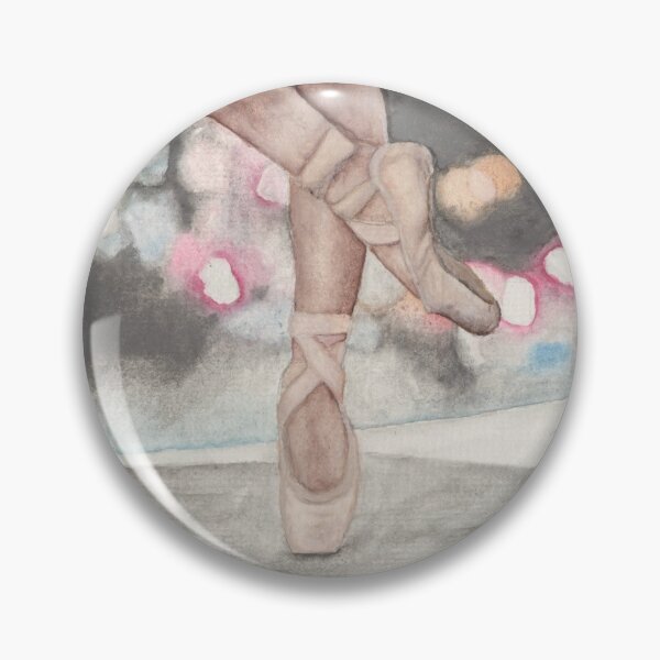 Item preview, Ballet Shoe on City Street with City Lights (white background) designed and sold by ElijartJane.