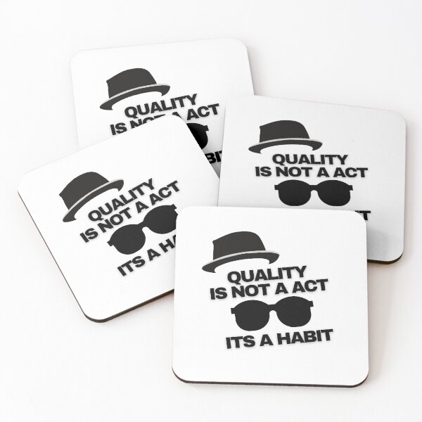 Item preview, Quality is not an act its a habit designed and sold by HasnaanMohsin.