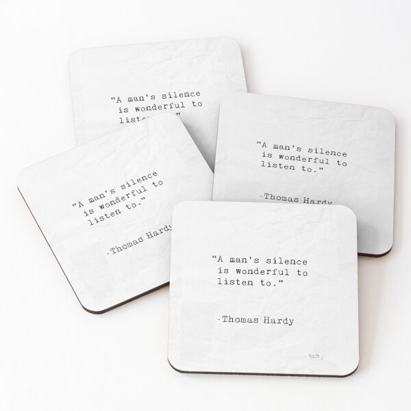 Item preview, A man's silence is wonderful to listen to. Thomas Hardly designed and sold by Ariana Mila -  Awesome quotes.