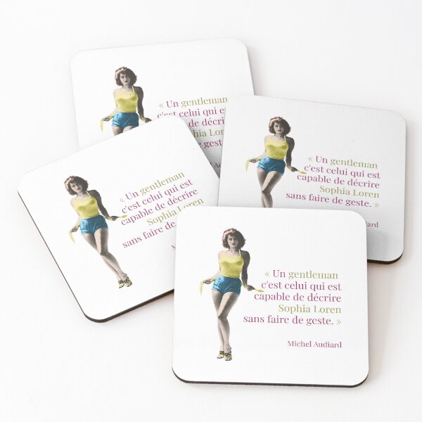 Item preview, Michel Audiard "A gentleman is the one who ..." designed and sold by Frangotier.
