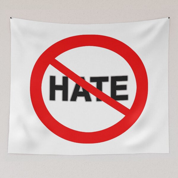 Item preview, No Hate designed and sold by AtheistBecause.