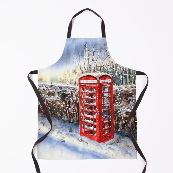 Item preview, Red telephone box in the snow designed and sold by Kathryn Green.