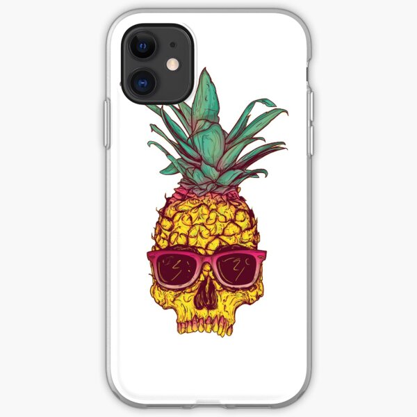 Pineapple Skull iPhone Soft Case