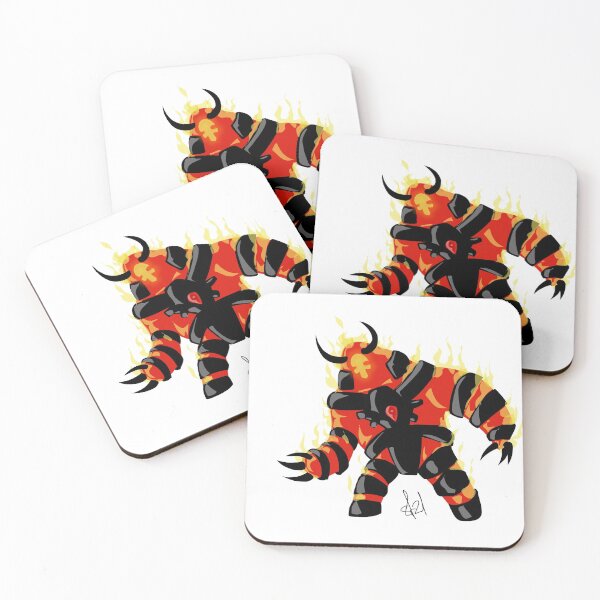 Item preview, Fire demon design cartoon style designed and sold by Pittstop.