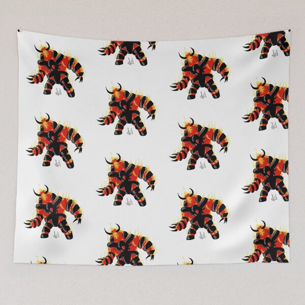 Item preview, Fire demon design cartoon style designed and sold by Pittstop.