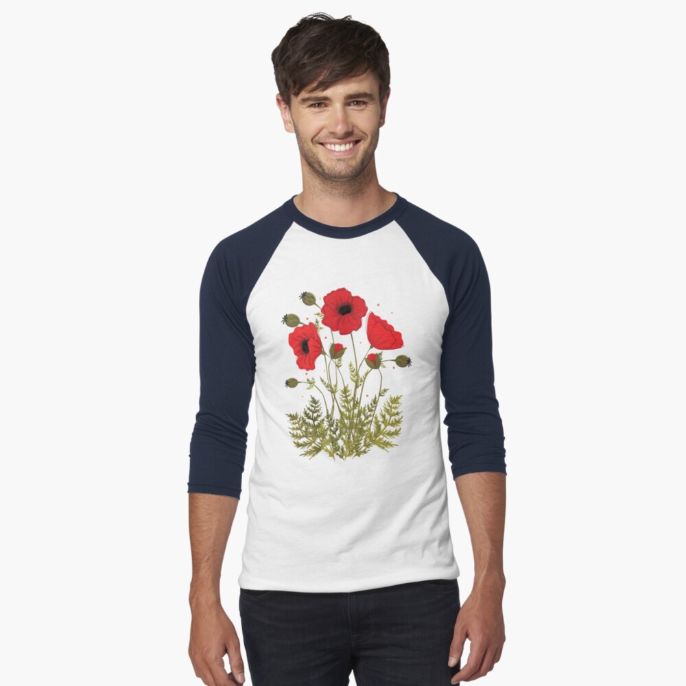 Item preview, Baseball ¾ Sleeve T-Shirt designed and sold by Lizbizart.