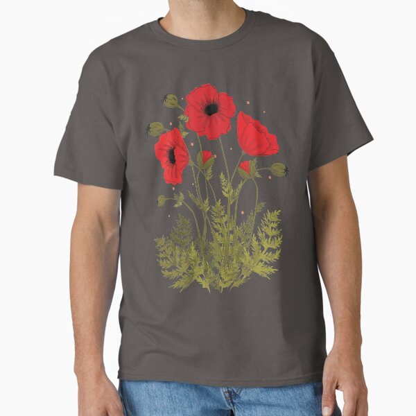 Aperçu de l'œuvre Art vectoriel coquelicots rouges créée et vendue par Lizbizart.